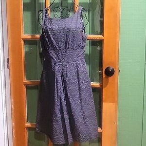 Grey size 4 J Crew fit and flare dress